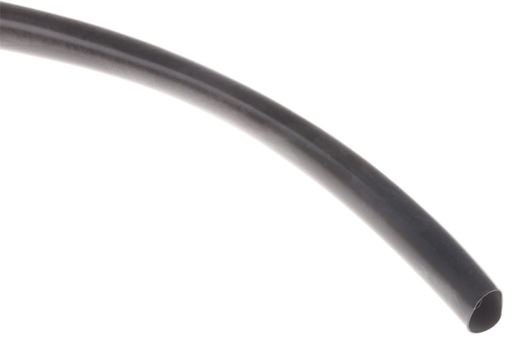HellermannTyton Heat Shrink Tubing, Black 12.7mm Sleeve Dia. x 5m