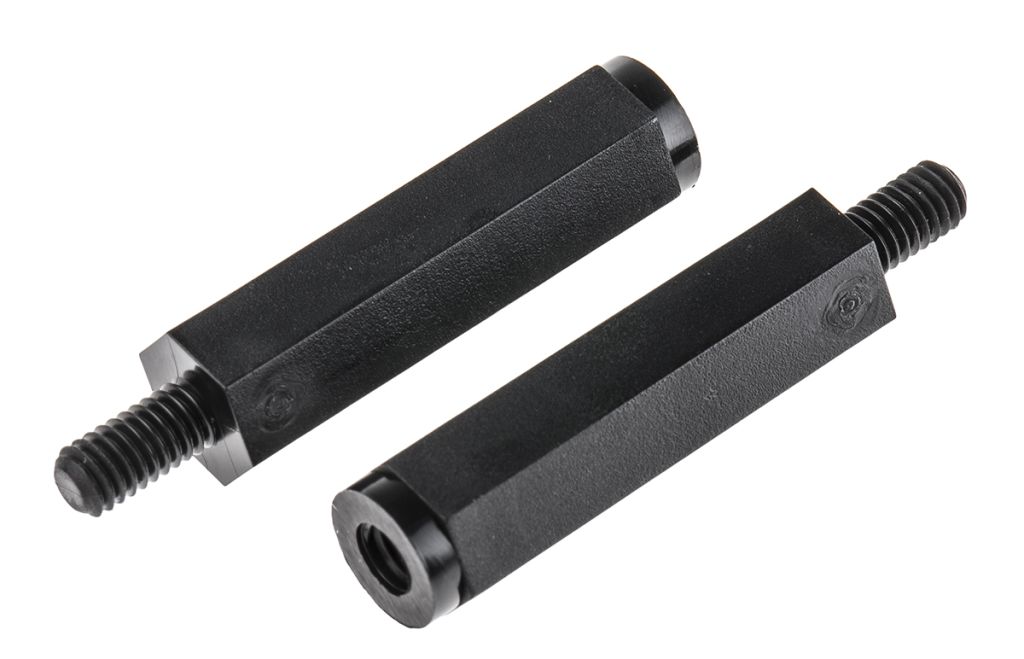 Richco Nylon Hex Standoff, Male/Female HTSNM43082, 30mm, M4 RS