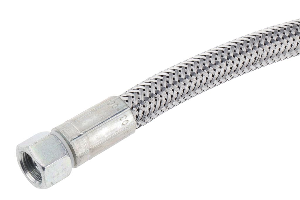 1000mm Galvanized Steel Wire Hydraulic Hose Assembly, 155bar Max