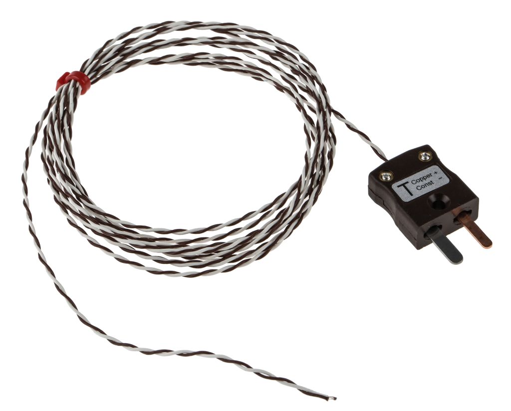 RS PRO Type T Thermocouple 2m Length, 1/0.2mm Diameter → +260°C RS