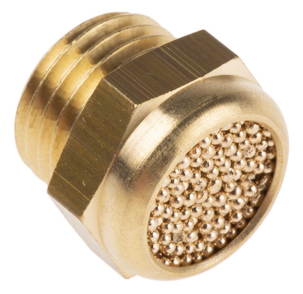 Festo AMTEMH Brass, Bronze 10bar Pneumatic Silencer, Threaded, G 1/4