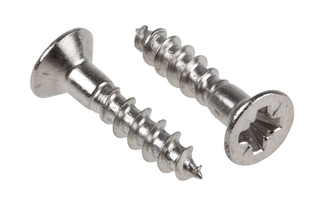 Pozidriv Countersunk Stainless Steel Wood Screw, A2 304, 3.5mm Thread