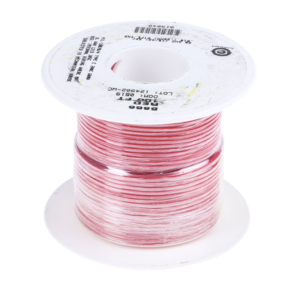 Alpha Wire Red 0.62 mm² Hook Up Wire, Premium Series, 20 AWG, 19/0.20