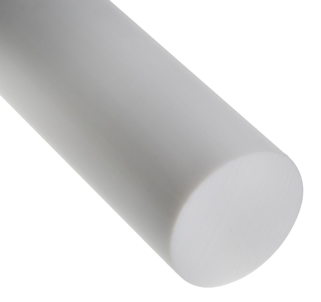RS PRO Opaque Fluoroplastics PTFE Rod, 500mm x 50mm Diameter RS