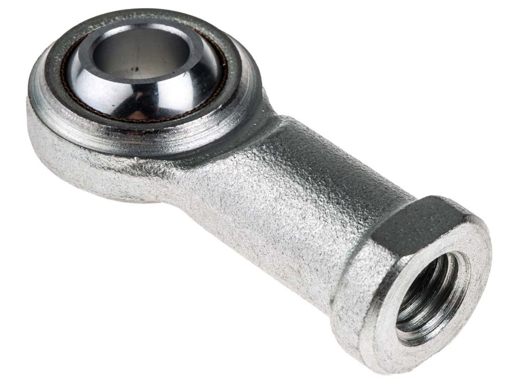 RS PRO M12 x 1.75 Female Steel Rod End, 12mm Bore, 65mm Long, Metric
