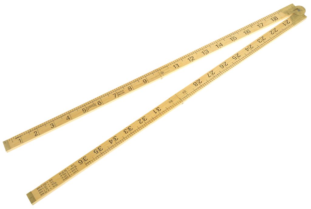 Sybren 1m Wood Imperial, Metric Folding Rule RS Components Indonesia