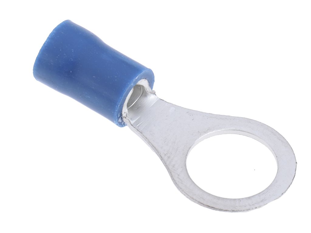 RS PRO Insulated Ring Terminal, M8 Stud Size, 1.5mm² to 2.5mm² Wire