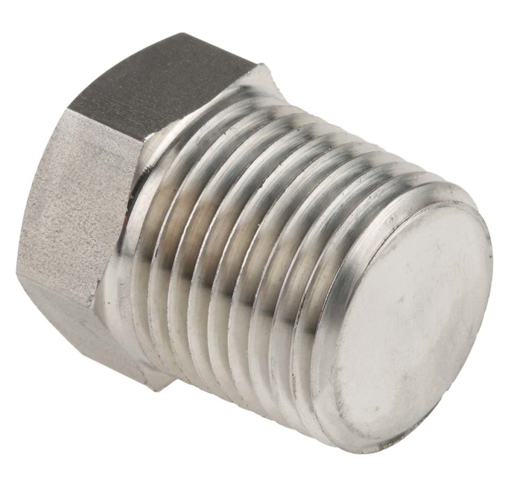 RS PRO Stainless Steel Hexagon Plug 1/2in NPT(T) Male RS Components