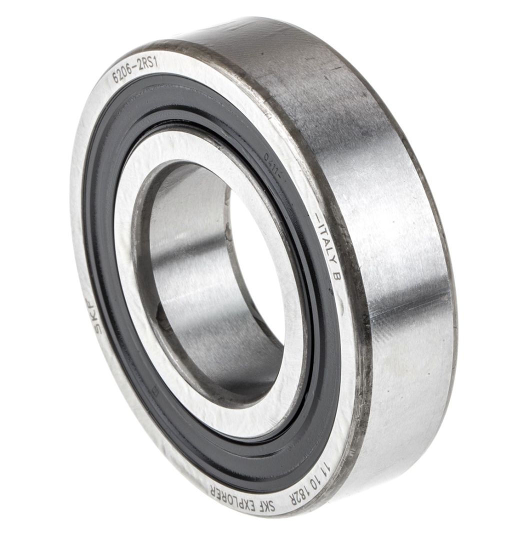 SKF Deep Groove Ball Bearing Plain Race Type, 30mm I.D, 62mm O.D RS