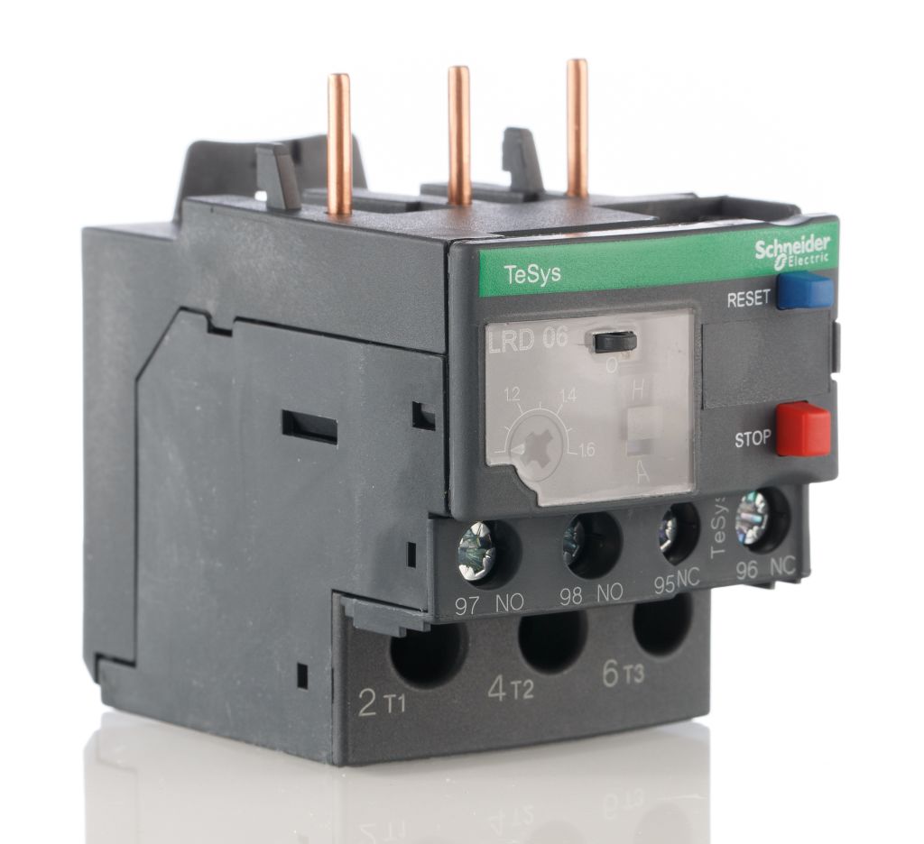 Schneider Electric Overload Relay 1NO + 1NC, 1 → 1.6 A F.L.C, 1.6 A