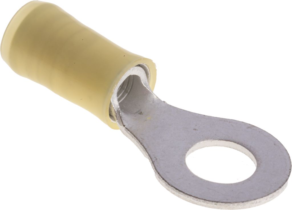 TE Connectivity, PIDG Insulated Ring Terminal, M6 Stud Size, 2.6mm² to