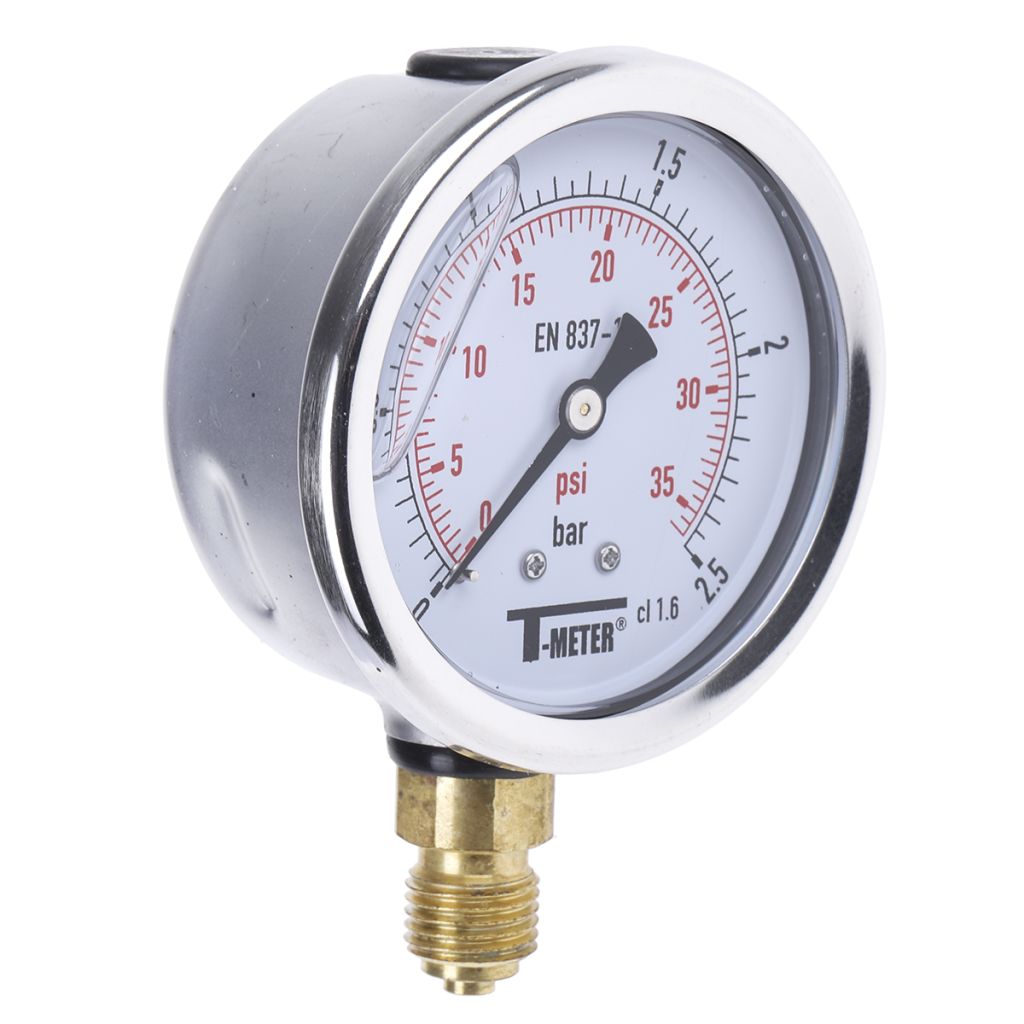 Sferaco G 1/4 Dial Pressure Gauge 2.5bar, 1613003 RS Components Indonesia