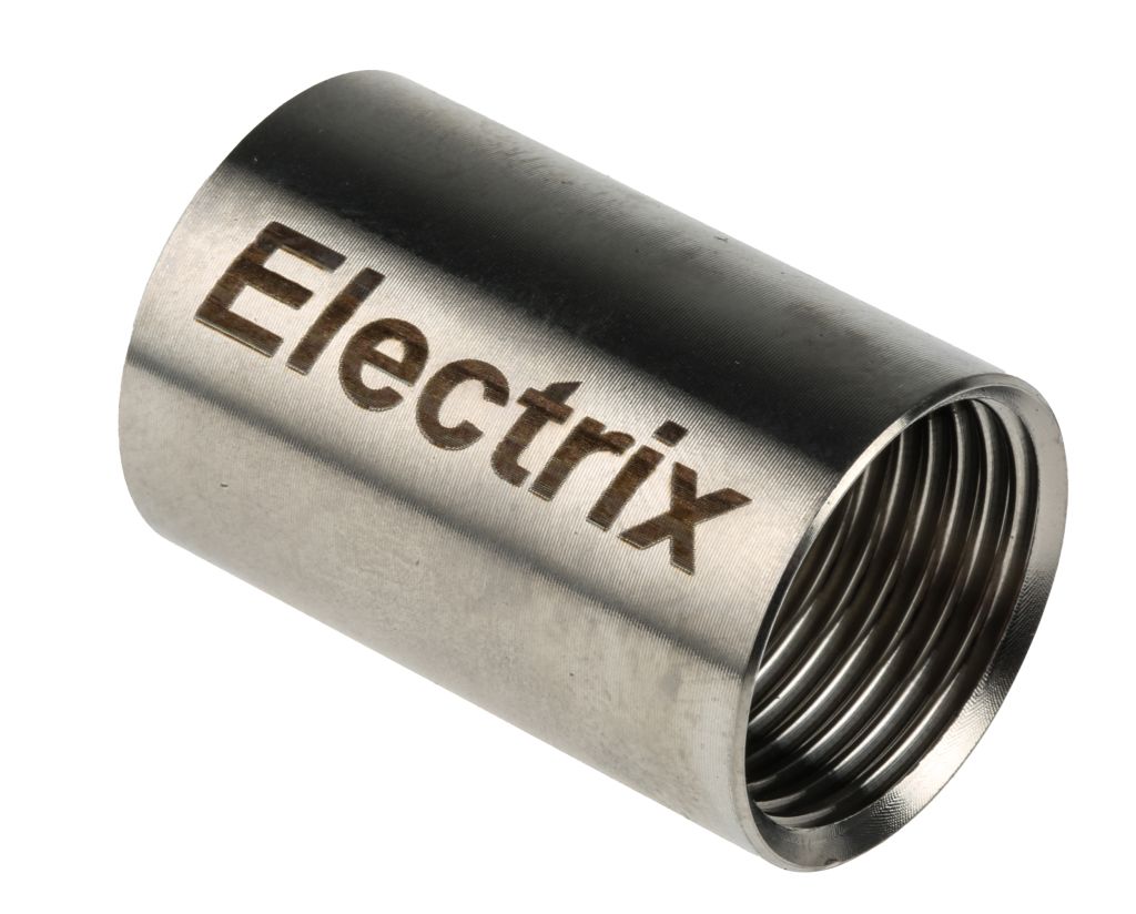 RS PRO Coupler Conduit Fitting, Silver 20mm nominal size RS