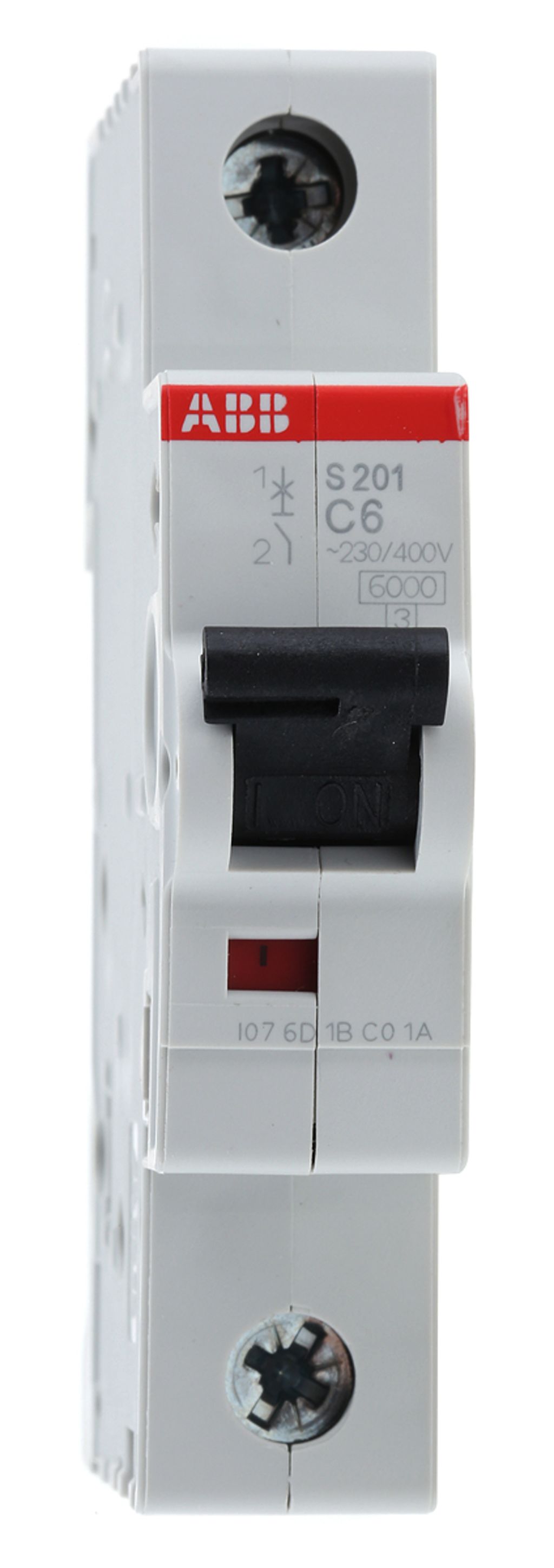 ABB System M Pro 6A MCB Mini Circuit Breaker, 1P Curve C, Breaking