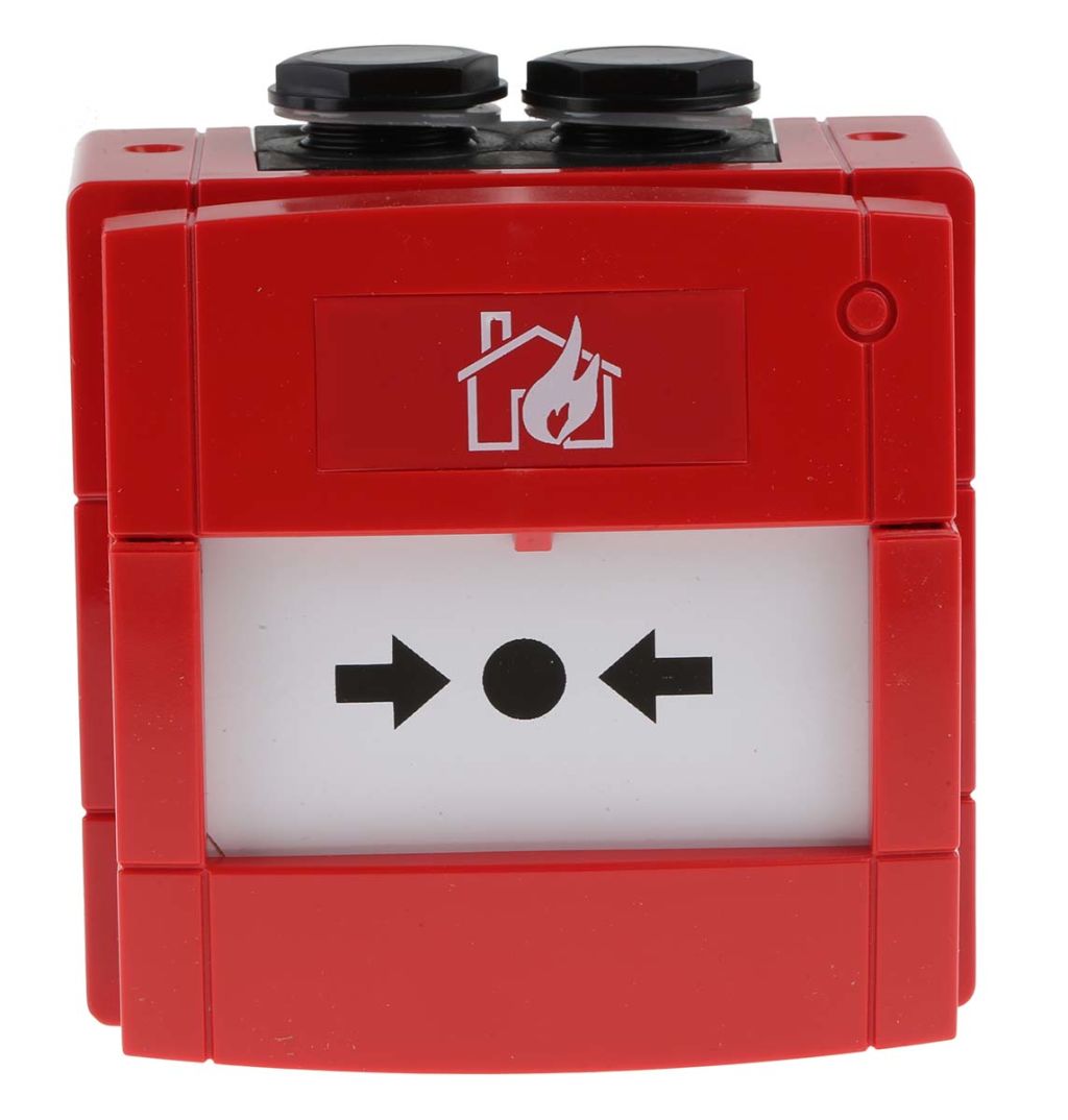 KAC Red Break Glass Call Point, Break Glass Operated, Resettable RS