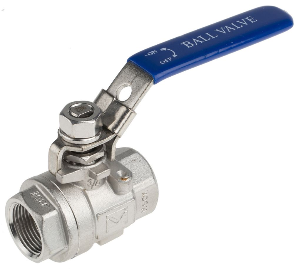 RS PRO Stainless Steel High Pressure Ball Valve 3/4 in BSPP 2 Way RS