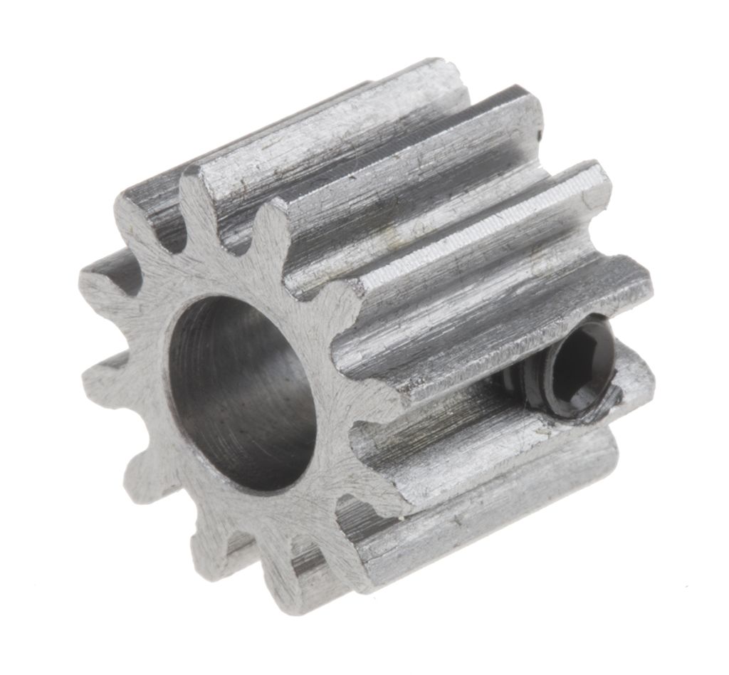 RS PRO Steel 12 Teeth Spur Gear, 1 Module, 6mm Bore Diam, 12mm Pitch Diam, 14mm Hub Diam RS