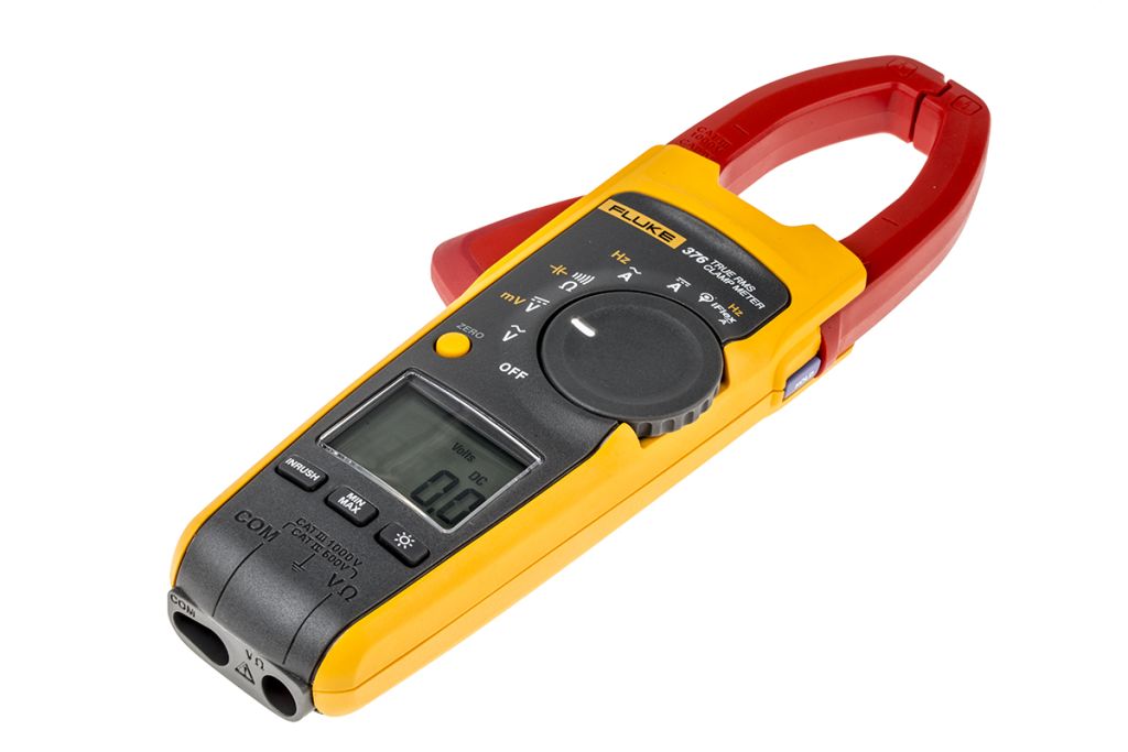 Fluke 376 AC/DC Clamp Meter, 999.9A dc, Max Current 999.9A ac CAT III