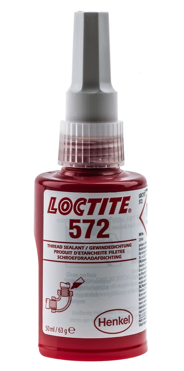 Loctite Loctite 572 White Thread lock, 50 ml, Minimum of 24 h Cure Time