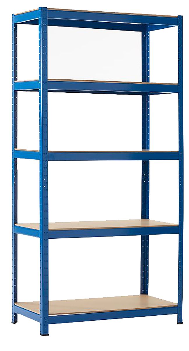 RS PRO Blue Storage Rack System Starter Bay, 1800mm, 900mm x 600mm RS