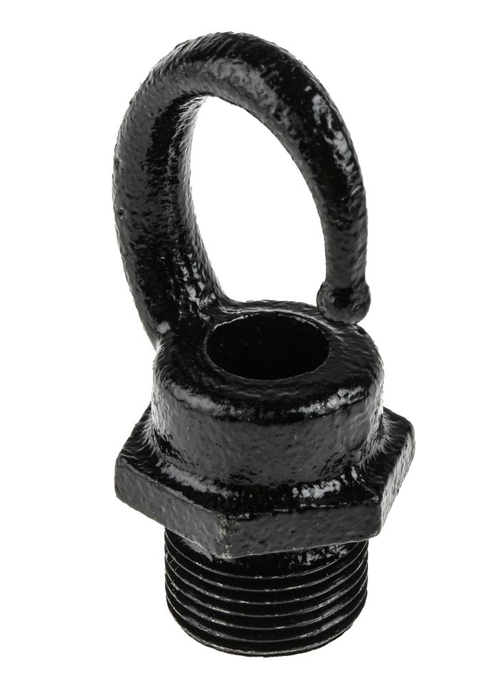 RS PRO Male Hook Conduit Fitting, Black 20mm nominal size RS