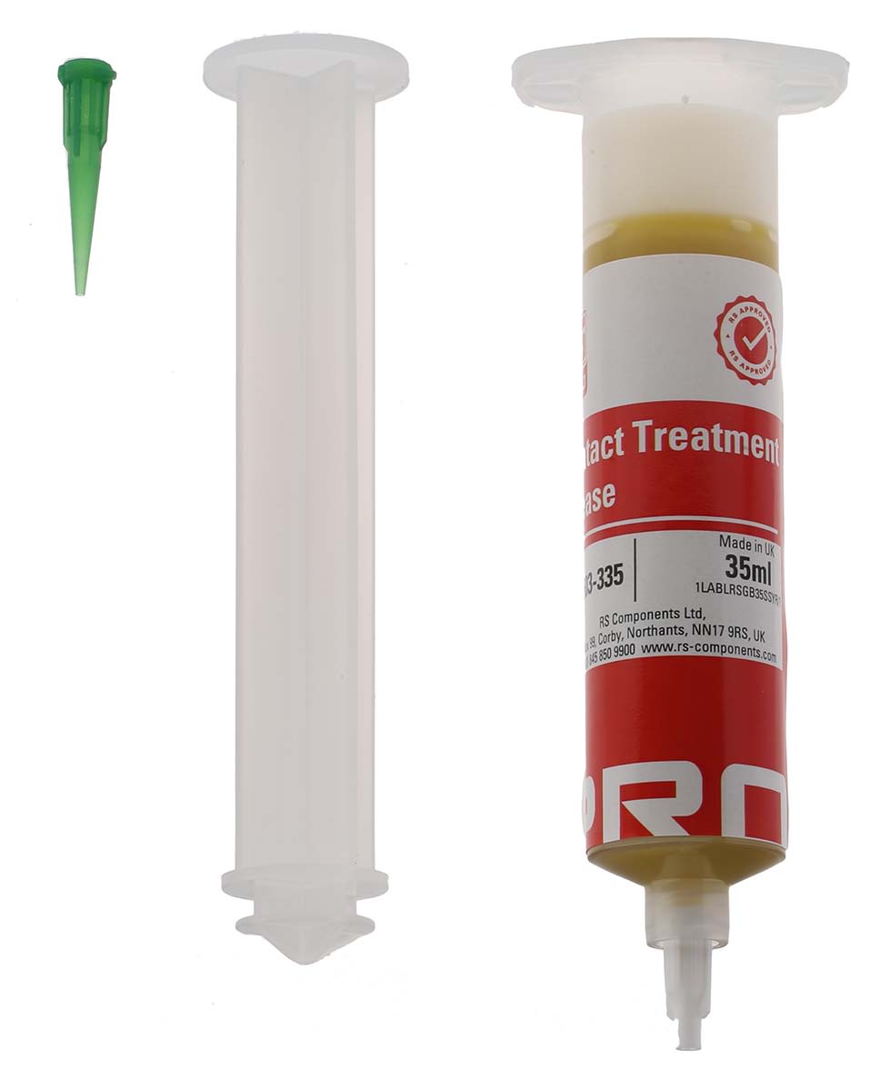 RS PRO 35 ml Syringe Contact Grease for Batteries, Heavy Current