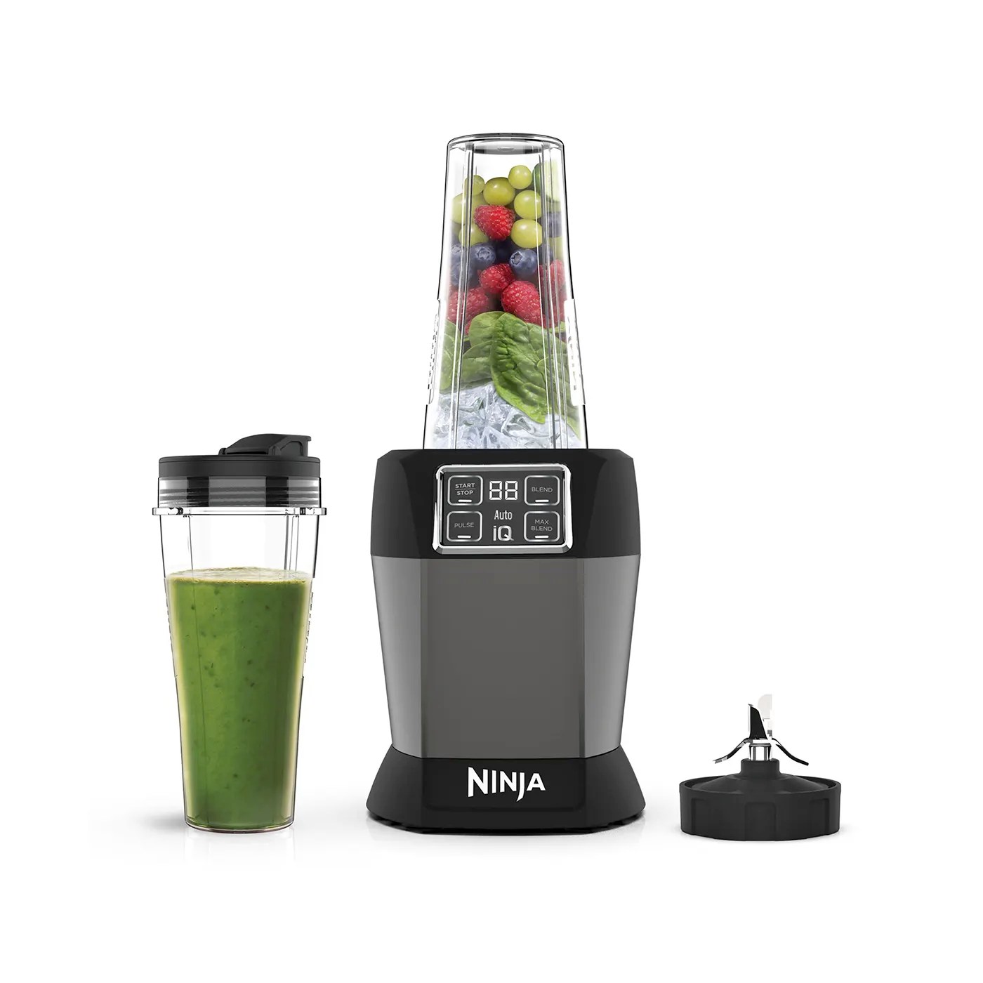 Ninja 2in1 Blender with AutoIQ BN750UK Blenders, Air Fryers