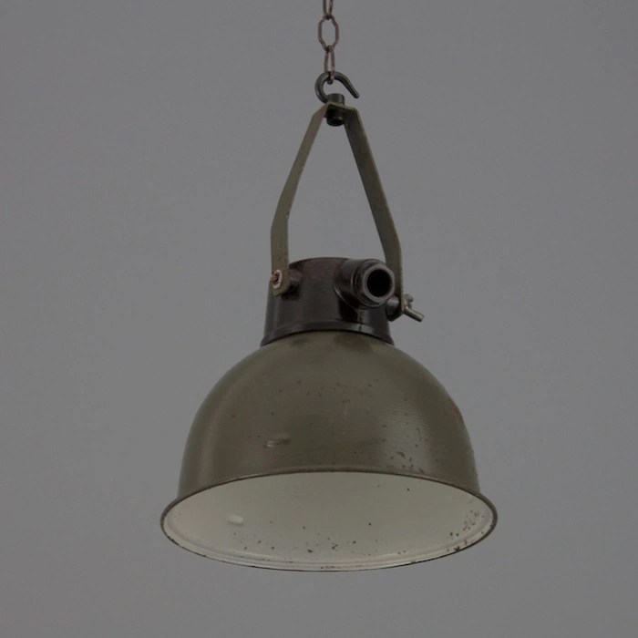 Czech Army field light pendants 1950s Wall lights skinflint