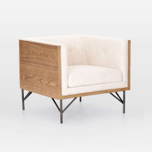 Buttonless Tufted Chair