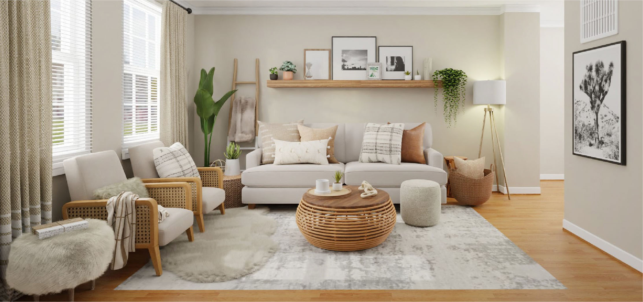 Minimal Boho Living Room Baci Living Room