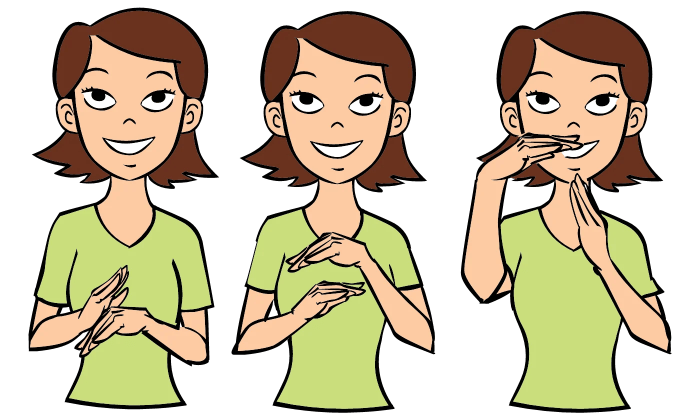 Sign language for build