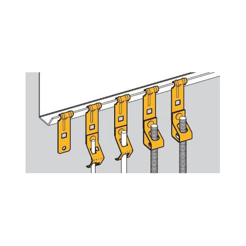 BLine BH4F4 Z Purlin Hanger, 1/4 in Dia Rod, 160 lb, Steel Steiner Electric Company