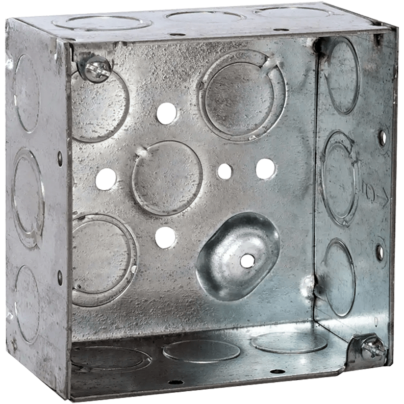 Raco® 232 Raised Ground Welded Electrical Outlet Box With Conduit