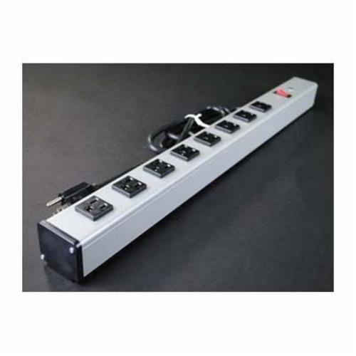 Wiremold® UL300BD MultiOutlet Power Strip, 125 VAC, 15 A, 8 Outlets
