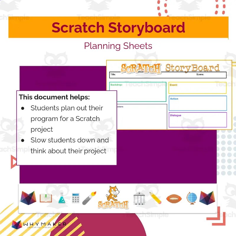 Scratch Storyboard Planning Sheet by Teach Simple(09)