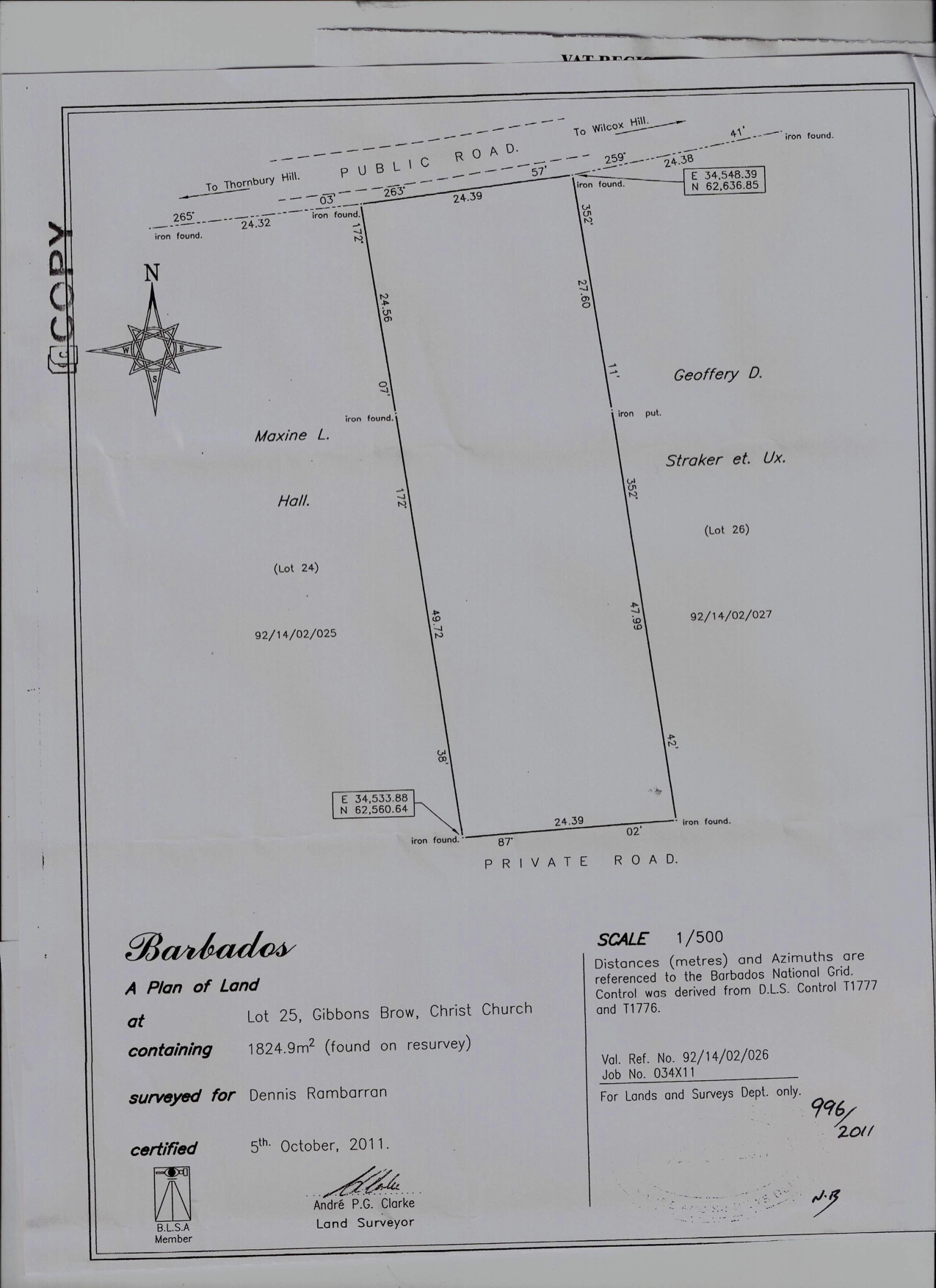 Gibbons Brow Lot 25 • Land • Barbados Real Estate & Property For Sale