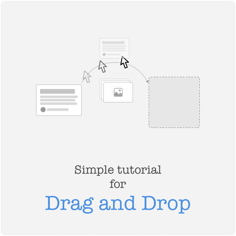 Simple tutorial for Drag and Drop in HTML5 with JavaScript