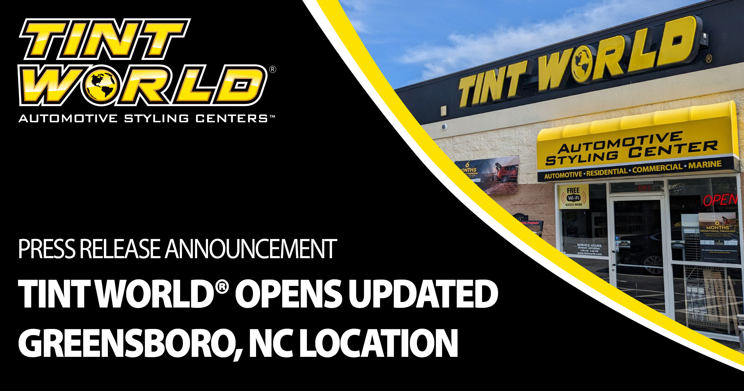 Tint World® Greensboro Renovates, Relaunches Under New Ownership Tint