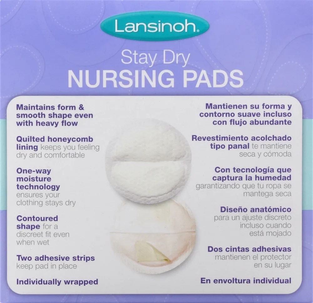 Lansinoh Stay Dry Nursing Pads Medium (36 Count) Optum Store Optum
