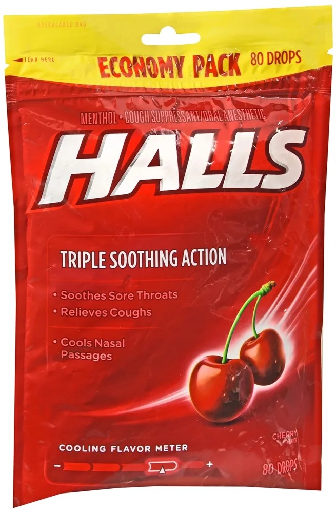 Halls Cough Drops Cherry, 80ct Optum Store Optum Store