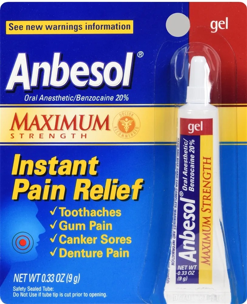Anbesol Instant Pain Relief Gel Maximum Strength Optum Store Optum