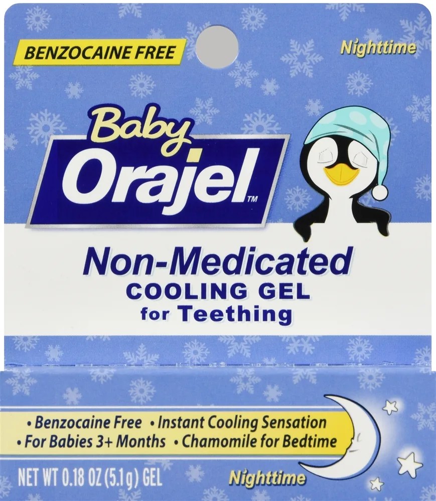 Baby Orajel NonMedicated Cooling Gel for Teething Nighttime Optum