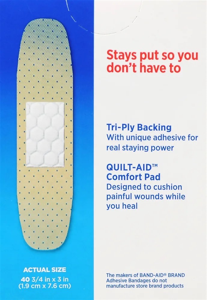 BandAid TruStay Sheer Strips Bandages All One Size Optum Store