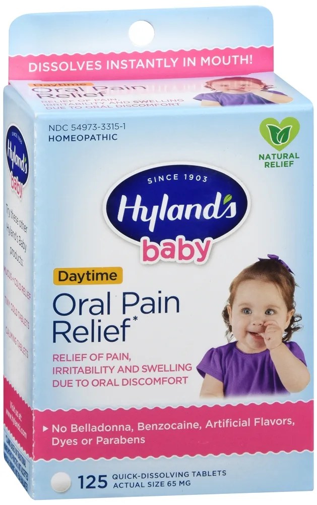 Hyland's Baby Daytime Oral Pain Relief QuickDissolving Tablets Optum