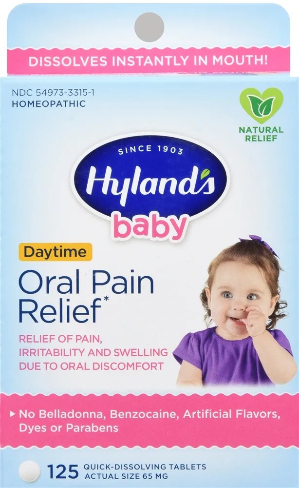 Hyland's Baby Daytime Oral Pain Relief QuickDissolving Tablets Optum