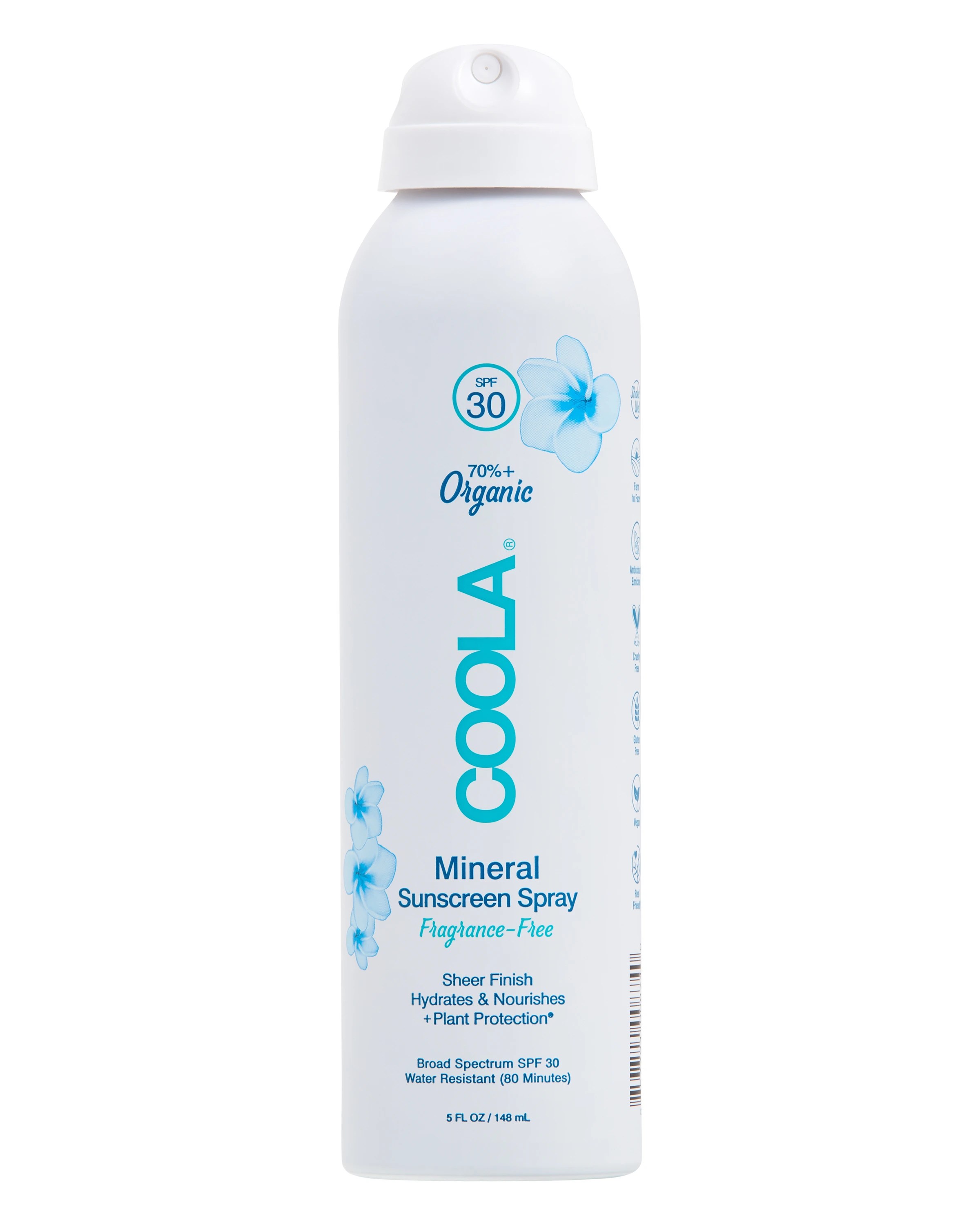 COOLA Mineral Body Organic Sunscreen Spray, SPF 30, Fragrance Free 5