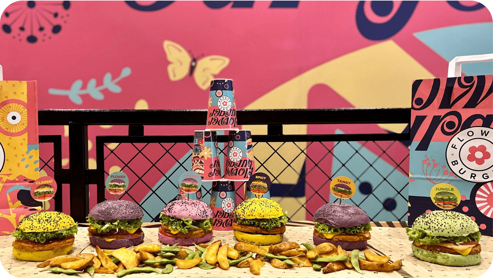 Flower Burger Beautiful burgers full of goodness