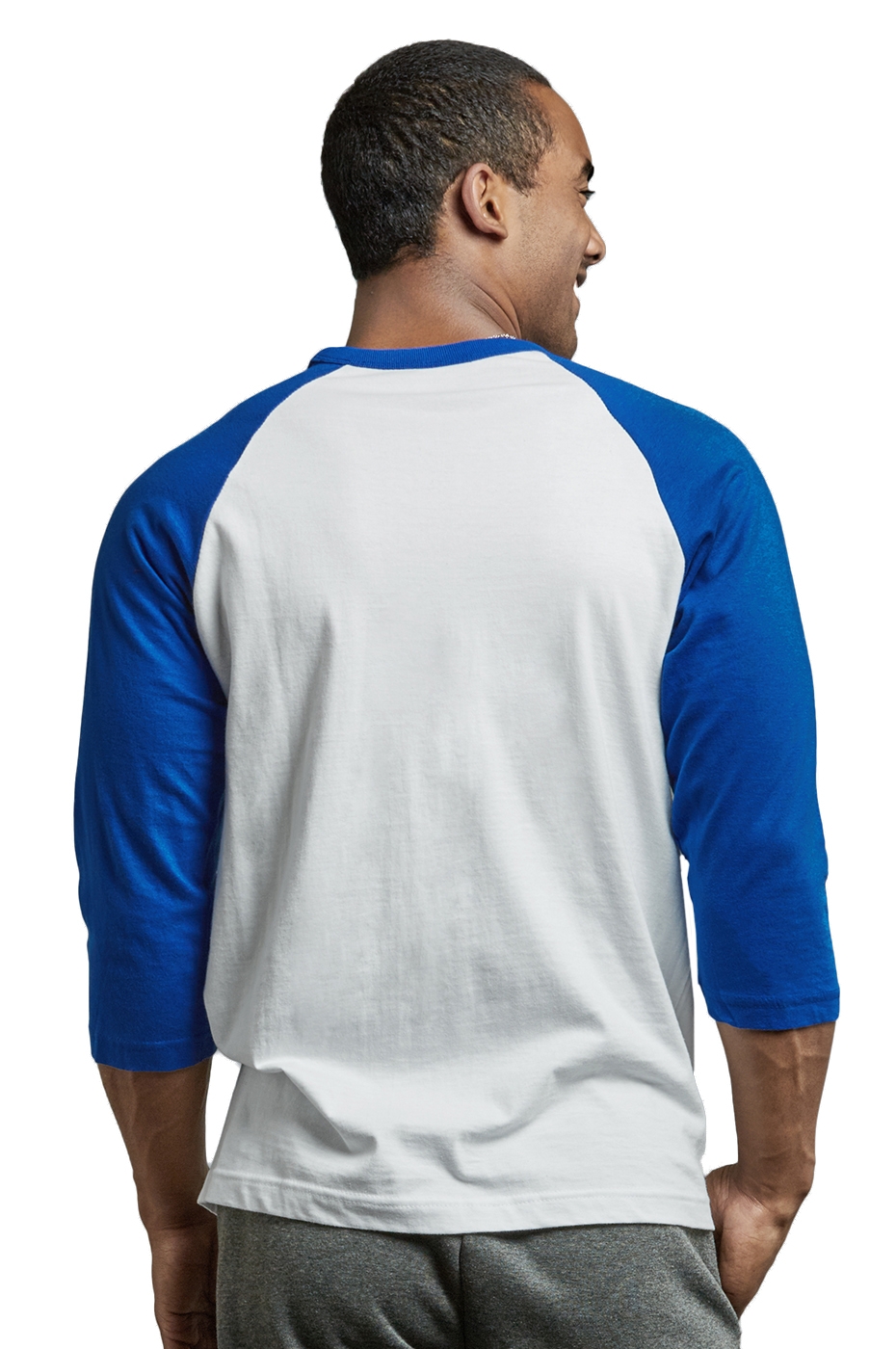 Men's 3/4 Sleeve Baseball TShirt Raglan Jersey Two Tone Active Tee eBay