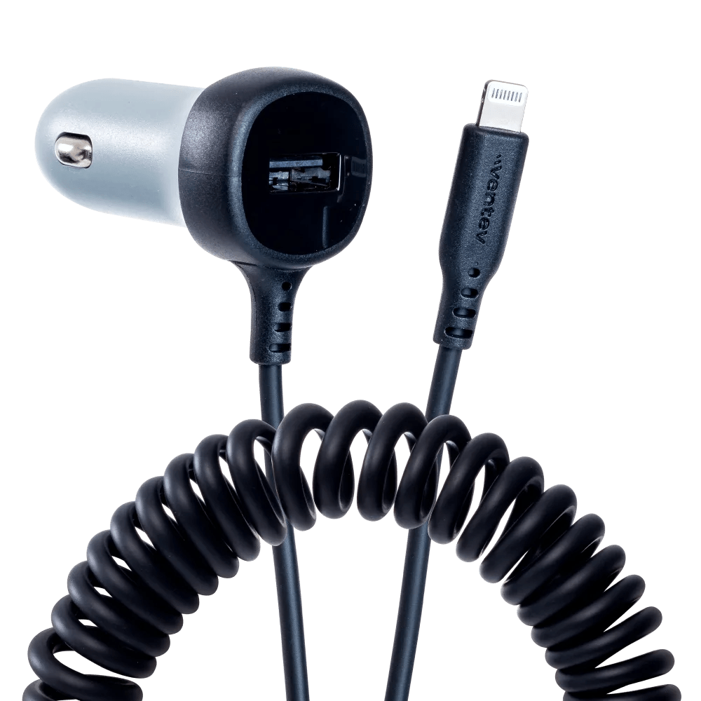 Wholesale Ventev 12w Usb A Car Charger With Attached 15w Apple