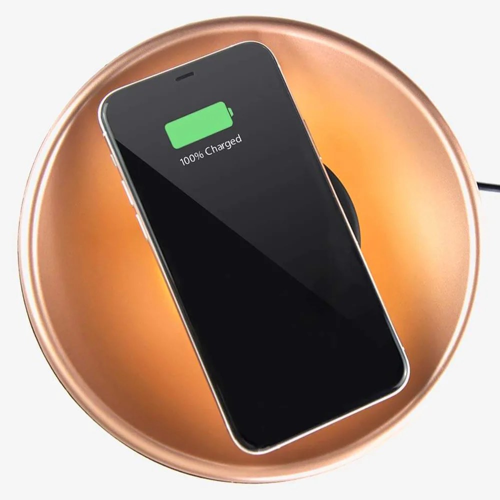 Wholesale Tylt Bowl Home Decor Wireless Charging Pad 10w Wood Grain